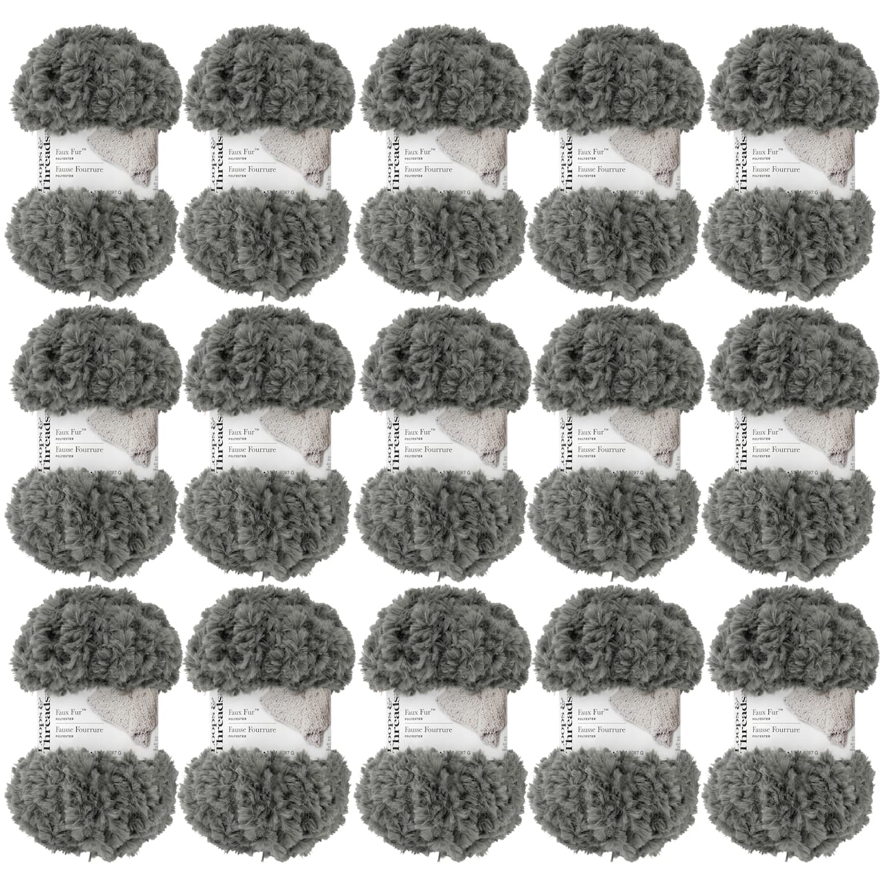 15 Pack: Faux Fur™ Yarn by Loops & Threads®